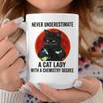 Never Underestimate A Cat Lady With A Chemistry Degree Coffee Mug Unique Gifts