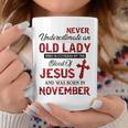 Never Underestimate An Old Lady Who Is Covered By-November Coffee Mug Unique Gifts