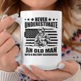 Never Underestimate An Old Man With Military Background Coffee Mug Funny Gifts