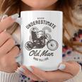 Never Underestimate Old Man Ride Motorcycle Rider Biker Coffee Mug Funny Gifts