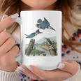Watercolor Belted Kingfisher Bird Eat Fish Nature Birding Coffee Mug Unique Gifts