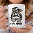 Women Shit Show Crew Member Messy Bun Manager Or Supervisor Coffee Mug Unique Gifts