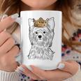 Yorkshire Terrier Dog Wearing Crown Yorkie Dog Coffee Mug Unique Gifts