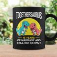 15Th 15-Year Wedding Anniversary T-Rex Couple Coffee Mug Gifts ideas