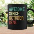 45 Year Old Awesome Since October 1978 45Th Birthday Coffee Mug Gifts ideas