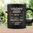 49 Years Old Decoration August 1974 49Th Birthday Coffee Mug Gifts ideas