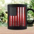 4Th Of July Vintage American Flag Baseball Dad Papa Men Boys Coffee Mug Gifts ideas