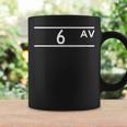 6Th Avenue New York City Street Name Sign Coffee Mug Gifts ideas