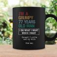 77 Years Grumpy Old Man Funny Birthday Coffee Mug Gifts ideas