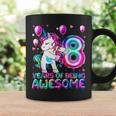 8 Years Of Being Awesome 8Th Birthday Girl Unicorn Party Unicorn Funny Gifts Coffee Mug Gifts ideas