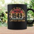 80Th Birthday Vintage 1943 Men Turning 80 Bday 80 Years Old Coffee Mug Gifts ideas