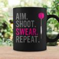 Aim Shoot Swear Repeat - Darts Coffee Mug Gifts ideas