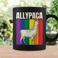 Allypaca Rainbow Alpaca Pun Gay Pride Ally Lgbt Joke Flag Coffee Mug Gifts ideas