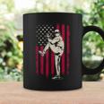 American Flag Baseball Red White Blue 4Th Of July Boys Men Coffee Mug Gifts ideas
