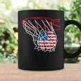 American Patriotic Basketball 4Th Of July Us Flag Men Boys Coffee Mug Gifts ideas