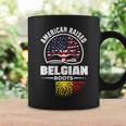 American Raised With Belgian Roots Belgium Belgian Flag Coffee Mug Gifts ideas