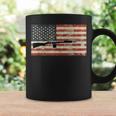 American Usa Flag M14 Gun Rifle 762 Army Military Firearm Coffee Mug Gifts ideas