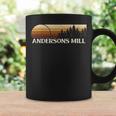 Andersons Mill Va Vintage Evergreen Sunset Eighties Retro Coffee Mug Gifts ideas