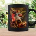 Angels Archangel Michael Defeating Satan Christian Warrior Coffee Mug Gifts ideas