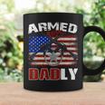 Armed And Dadly Funny 2023 Deadly Father For Fathers Day Coffee Mug Gifts ideas