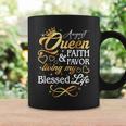 August Queen Living My Blessed Life Birthday Queen Crown Coffee Mug Gifts ideas