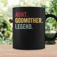 Aunt Godmother Legend Retro Vintage Funny Auntie Mothers Day Coffee Mug Gifts ideas