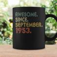 Awesome Since September 1953 70Th Birthday 70 Year Old Coffee Mug Gifts ideas