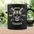 Bad Ass Biker Grandpa Motorcycle Fathers Day Gift Gift For Mens Coffee Mug Gifts ideas