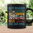 Beer Best Bearded Beer Loving Dog Dad Ever Shetland Sheepdog Coffee Mug Gifts ideas