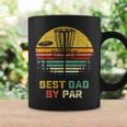 Best Dad By Par Vintage Disc Golf Dad Fathers Day Coffee Mug Gifts ideas