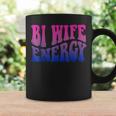 Bi Wife Energy Bisexual Pride Bisexual Flag Retro Vintage Coffee Mug Gifts ideas