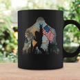 Bigfoot Camping Watercolor American Usa Flag Patriotic Gifts Patriotic Funny Gifts Coffee Mug Gifts ideas