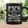 Biker Grandpa Paps The Man Myth The Legend Motorcycle Coffee Mug Gifts ideas