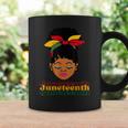 Black Women Messy Bun Junenth Indepedence Day 2023 Coffee Mug Gifts ideas