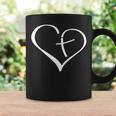 Blessed Heart Cross Jesus Has My Back Faith Christian Coffee Mug Gifts ideas