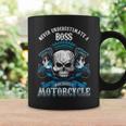 Boss Biker Never Underestimate Motorcycle Skull Coffee Mug Gifts ideas