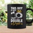 This Boy Now 10 Double Digits Soccer 10 Years Old Birthday Coffee Mug Gifts ideas