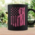 Breast Cancer Awareness Flag Usa Breast Cancer Warrior Coffee Mug Gifts ideas