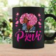 Breast Cancer Awareness In October We Wear Pink Black Girl Coffee Mug Gifts ideas