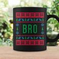Bro Ugly Christmas Sweater Pjs Matching Family Pajamas Coffee Mug Gifts ideas