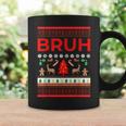 Bruh Ugly Christmas Sweaters Brother Xmas Sweater Coffee Mug Gifts ideas