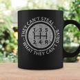 Built In Theft Protection Funny Stick Shift Manual Car Coffee Mug Gifts ideas