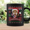 Bulldog Owner Ugly Christmas Sweater Style Coffee Mug Gifts ideas