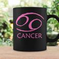 Cancer Zodiac Sign Pink Symbol Stars June July Birthday Gift Coffee Mug Gifts ideas