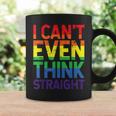 Cant Even Think Straight Lgbtq Queer Lesbian Gay Pride Coffee Mug Gifts ideas