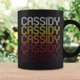 Cassidy Retro Wordmark Pattern Vintage Style Coffee Mug Gifts ideas