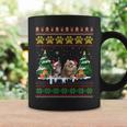 Cat Christmas Ugly Sweater Santa Hat For Cat Lover Coffee Mug Gifts ideas