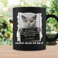 Catnip Made Me Do It Funny For Cat Lover Cat Dad Cat Mom Coffee Mug Gifts ideas