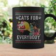Cats For Everybody Christmas Cat Lover Ugly Sweater Coffee Mug Gifts ideas