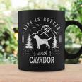 Cavador Life Better Mom Dad Dog Coffee Mug Gifts ideas